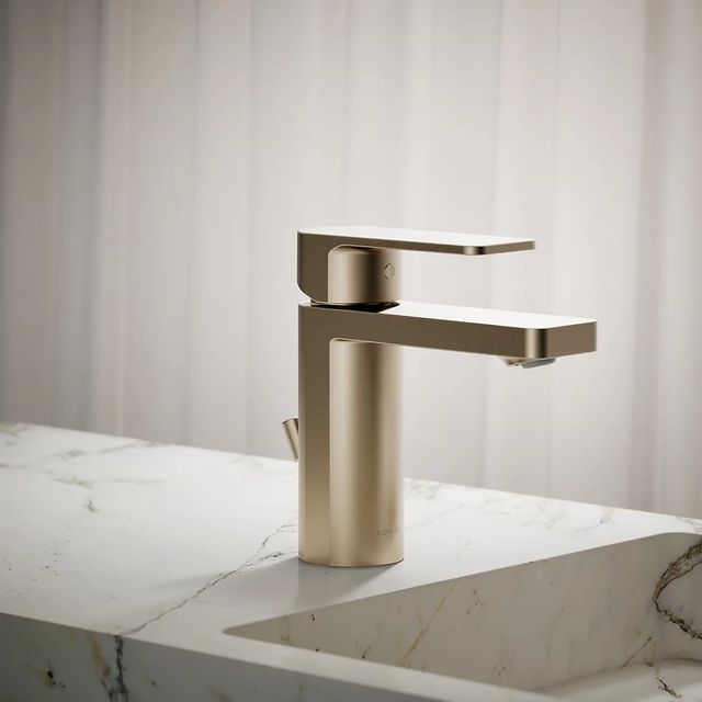 KOHLER® Parallel® Vibrant Brushed Bronze Single-Handle Bathroom Sink Faucet-3