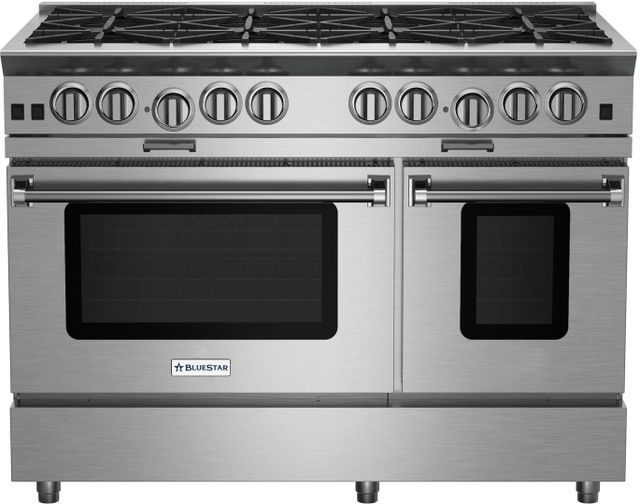 BlueStar® Platinum™ Series 48" Color Match Pro Style Slide In Liquid Propane Gas Range-0