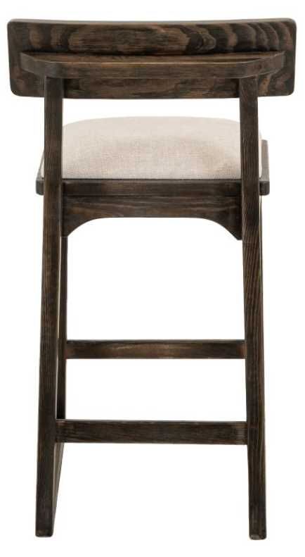 International Furniture Direct Balam Stained Dark/White Barstool-4