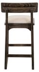 International Furniture Direct Balam Stained Dark/White Barstool-4