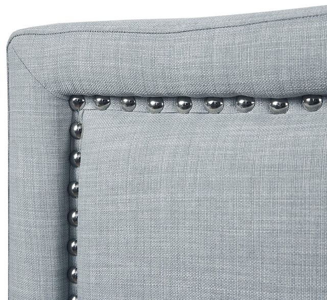 Olliix by Madison Park Nadine Dusty Blue Queen Upholstery Headboard-2