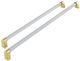 Bertazzoni Master Series 36'' Stainless Steel Refrigerator Handle Kit with Gold Accents -0