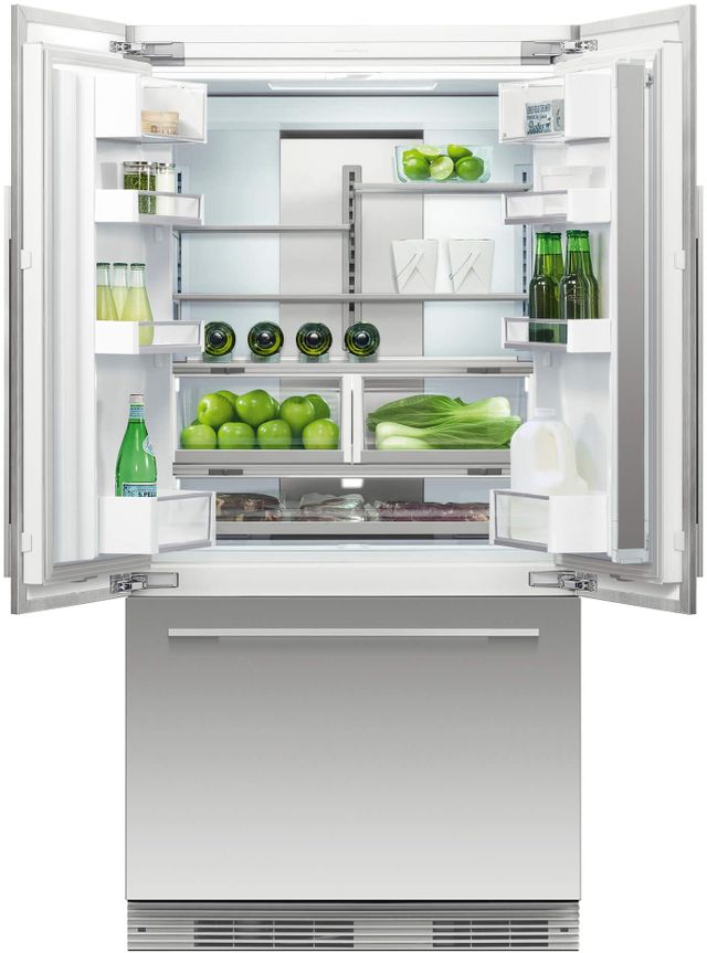 Fisher & Paykel Series 7 36 in. 16.8 Cu. Ft. Panel Ready Built In French Door Refrigerator-1