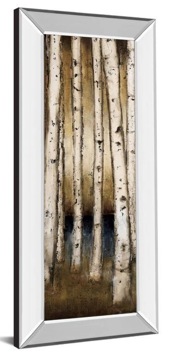 Classy Art Birch Landing I by St Germain Mirror Framed Wall Art-1