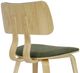 Armen Living Jaguar Oak/Vintage Green Dining Chair-5