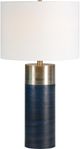 Renwil® Glint Blue And Antique Silver Plated Table Lamp-0