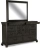 Magnussen Home® Bellamy Peppercorn Landscape Mirror-2