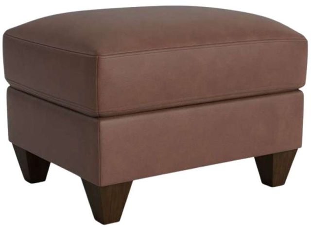 Bassett® Furniture Customizable True Custom® Leather Large Ottoman-0