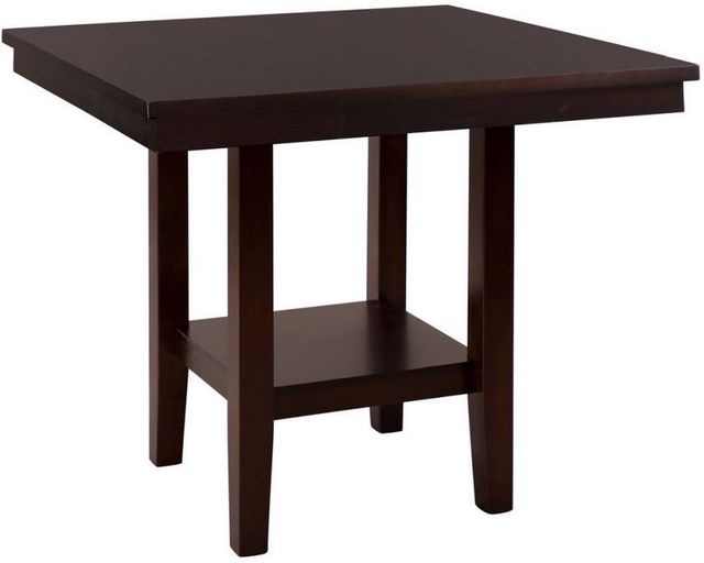 Mazin Furniture Diego Espresso Square Counter Height Dining Table-0