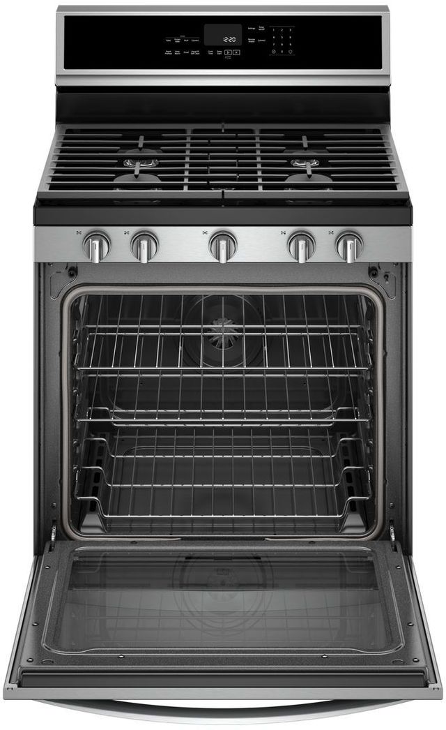 Whirlpool® 30" Fingerprint Resistant Stainless Steel Freestanding Gas Range-2