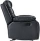 New Classic® Home Furnishings Nikko Black/Gray Manual Dual Reclining Console Loveseat-4