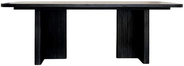 Nest Home Collections Reed Ebony Black Rectangular Dining Table-2