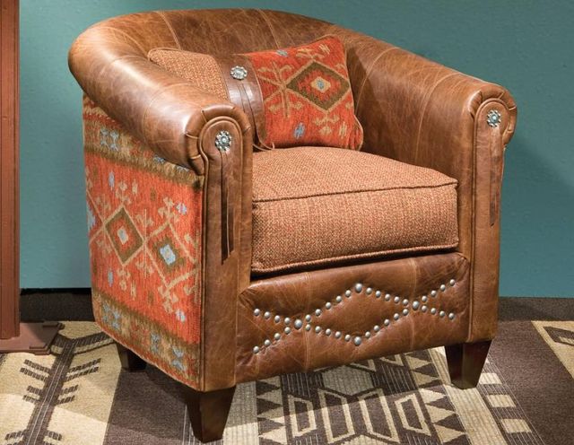Marshfield Furniture Daltry (Leather) Brown/Orange Chair-0