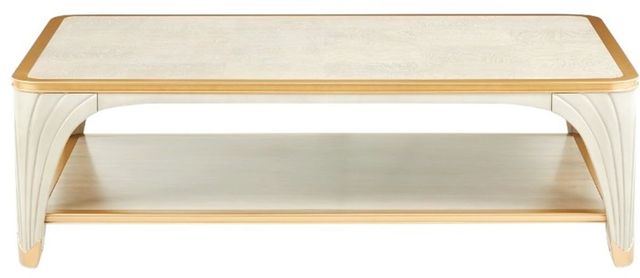 Michael Amini® La Terrazza Silver Mist Rectangular Cocktail Table-1
