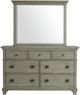 Elements International Crawford Grey Dresser and Mirror Set-1