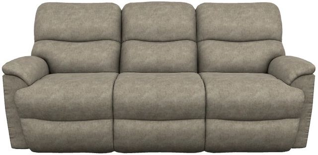 La-Z-Boy® Trouper Sable Power Reclining Sofa with Headrest and Lumbar-1