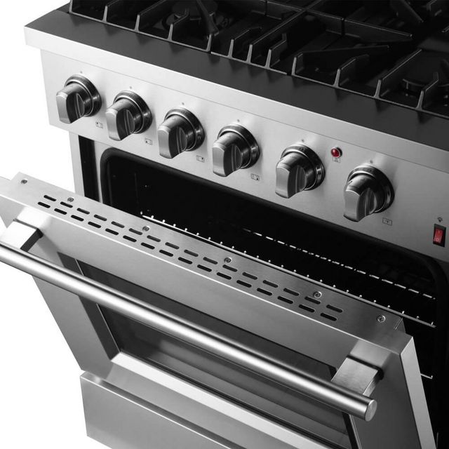 FORNO® Marco 30" Stainless Steel Pro Style Dual Fuel Range-4