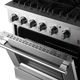 FORNO® Marco 30" Stainless Steel Pro Style Dual Fuel Range-4