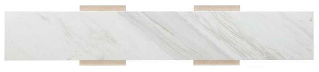Hooker® Furniture Westwood Gray/White Console Table with Polished Limestone Base-3