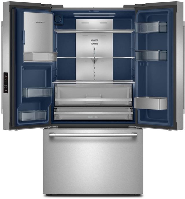 Maytag 36" 29.58 Cu. Ft. Fingerprint Resistant Stainless Steel French Door Refrigerator with In-Door-Ice® Dispensing System-1
