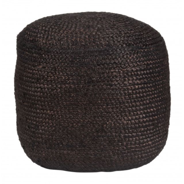 Zuo® Modern Lillian Black Ottoman-0
