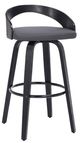 Armen Living Sonia Gray 26" Swivel Counter Stool-0