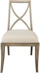 Riverside Furniture Sophie Natural/White X-Back Upholstered Dining Side Chair-1