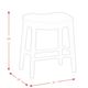 Elements International Fiesta Blue Counter Stool-4
