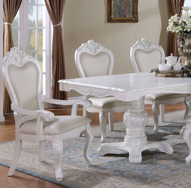 Furniture of America® Manzanita White Dining Table-2