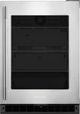 KitchenAid® 24" 5.2 Cu. Ft. Stainless Steel Beverage Center with Glass Door-0