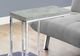 Monarch Specialties Inc. Grey Cement Accent Table with Chrome Metal Base-1
