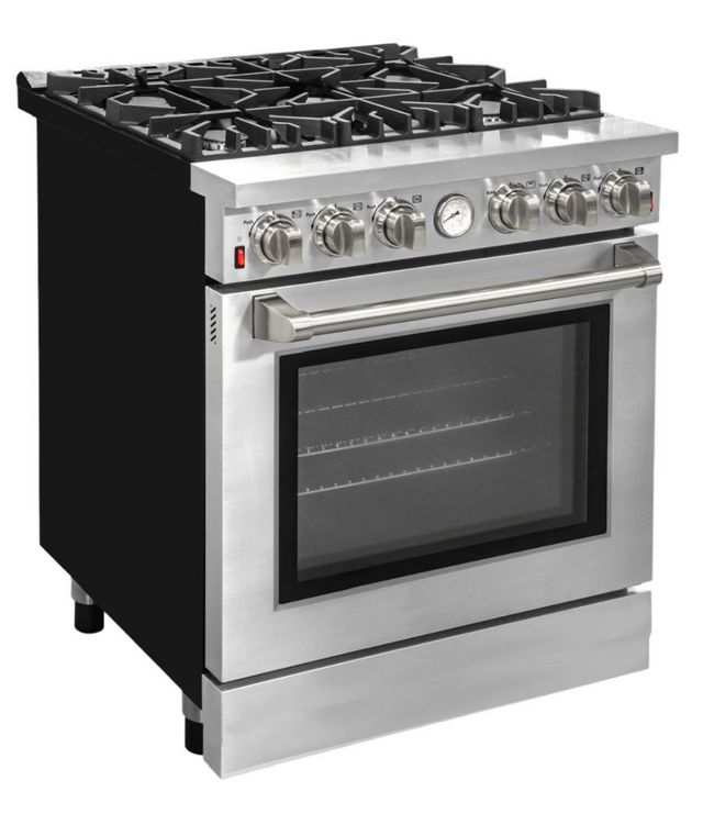 FORNO® Mazzanta 30" Stainless Steel Pro Style Gas Range-1
