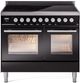 Ilve® Professional Plus II 40" Glossy Black Pro Style Induction Range-0