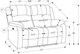 Monarch Specialties Inc. Gold Power Reclining Loveseat with USB Ports-2
