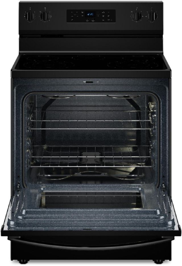 Whirlpool® 30" Black Freestanding Electric Range with Steam Clean-3
