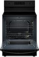 Whirlpool® 30" Black Freestanding Electric Range with Steam Clean-3