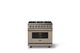 Viking® 5 Series 36" Nantucket Pro Style Dual Fuel (LP) Range with Polished Chrome Trim-3