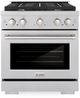 ZLINE Paramount 30" Satin Stainless Steel Pro Style Dual Fuel Range-0