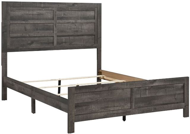 Mazin Furniture Beowulf Rustic Grey King Panel Bed -3