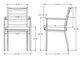 Amisco Customizable Tori Dining Arm Chair-4