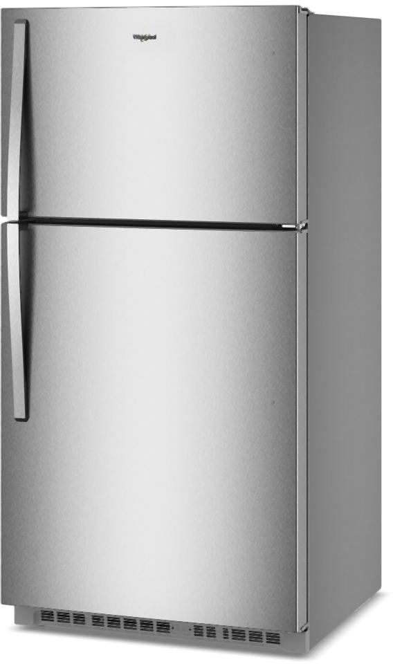 Whirlpool® 33" 21.3 Cu. Ft. Fingerprint-Resistant Stainless Finish Top Freezer Refrigerator-3