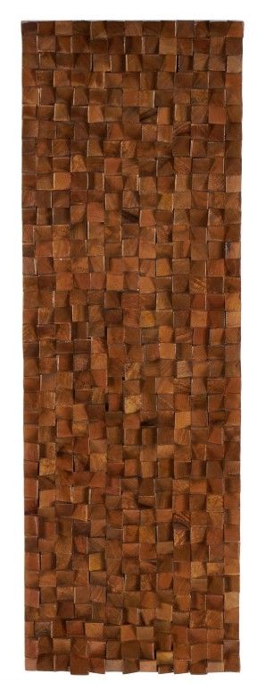 Deco Marche Brown 47'' Geometric 3D Cube Inspired Panel Wall Decor-0