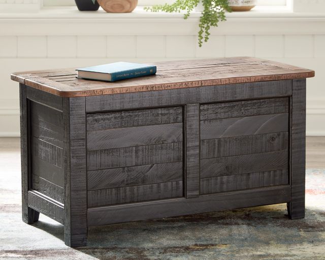 Signature Design by Ashley® Dashbury Antique Black Storage Trunk-4