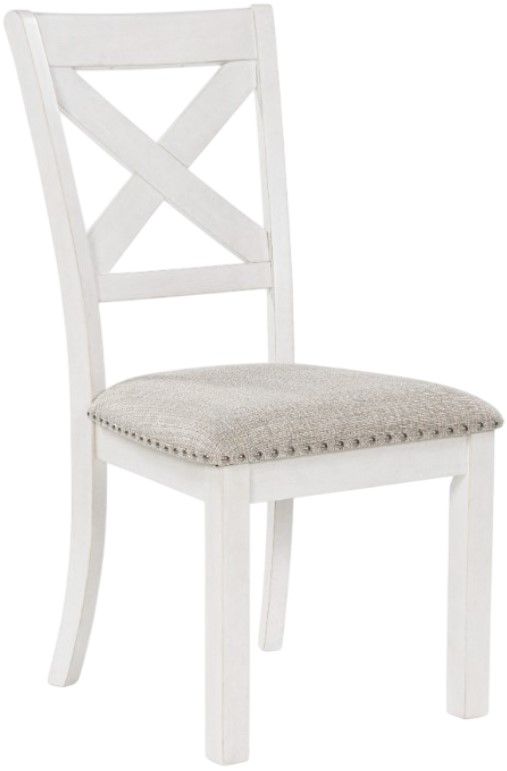 Signature Design by Ashley® Robbinsdale Antique White/Light Gray Dining Side Chair-0