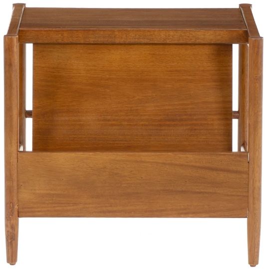 Linon Flay Walnut Magazine Rack-3