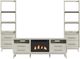 Elements International Westland 4-Piece Almond Entertainment Unit with 71" TV Console-0