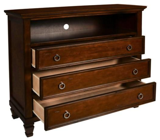 New Classic® Home Furnishings Tamarack Brown Cherry Media Chest-2