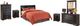 Signature Design by Ashley® Huey Vineyard 5-Piece Black Queen Sleigh Headboard Set-0