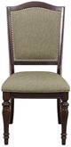 Homelegance® Marston Dark Cherry/Natural Dining Side Chair-2