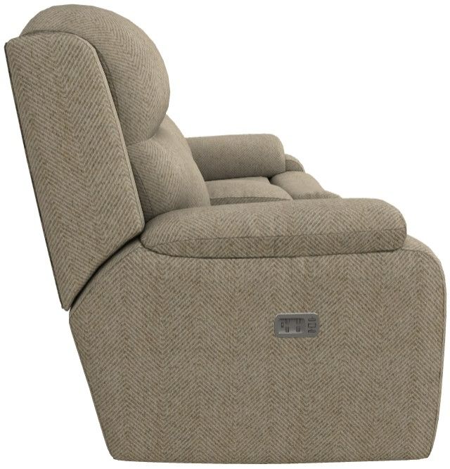 La-Z-Boy® Dorian Oatmeal Power Reclining Loveseat with Console, Headrest, and Lumbar-2